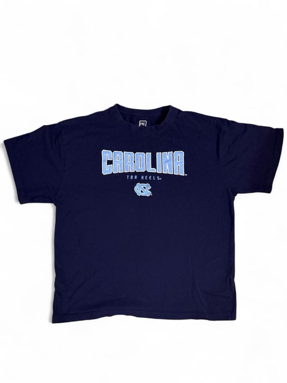 UNC Tarheels Pro Edge Navy Blue 'Carolina' Short Sleeve Tee with Light Blue Logo